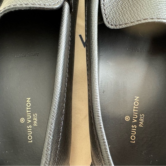 Authentic Louis Vuitton Black Monte Carlo loafers with Silver HardwareWORN TWICE - Picture 10 of 14